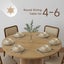 Round Dining Table Kitchen Coffee Room Diner Carousel 2