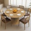 Round Dining Table Kitchen Coffee Room Diner Carousel 3
