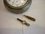 SWISS ANTIQUE SMALL HEAVY CLOCK. TRAVEL/CAR ETC. Carousel 8