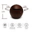 Round wood grain humidifier, air aromatherapy machine, 200 ml mini humidifier Carousel 7