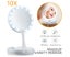 Portable 10x Magnifying USB Makeup Cosmetic Beauty Mirror with LED Light Trav Carousel 6