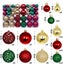 Christmas Ornaments 100Pcs Shatterproof Christmas Pendant Baubles A One Size Carousel 2