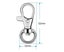 20PCS Swivel Lobster Clasp Clips Hook Alloy Key Ring Split Keychain Durable D Carousel 7