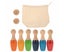 1 set Wooden Kids Bowling Set Small Bowling Game Set For Kids Indoors Outdoor Carousel 7