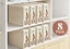 8PCS Bed Sheet Organiser Blanket Fabric Storage Bin Box Carousel 1