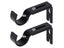 2 X Adjustable Curtain Rod Brackets Wall Mount Curtain Drapes Rod Holders Black Carousel 2