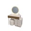 Iratankong Dressing Table with Storage Carousel 3