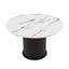 Round Dining Table Wood Accent Marble 110cm Carousel 9