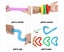 7Pcs Fidget Pop Tube Pip Sensory Stress Game Relief Toys Kids Tools Men Women Carousel 5