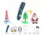 3D Printing Pen Set Doodle Printer Drawing Pen with 3 Rolls Filaments Christm Carousel 2