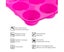 Large Muffin Tray Silicone Muffin Pan,Non-Stick Muffin Cupcake Tin,Red Carousel 4