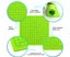 3D Printing Pen Silicone Mats with Basic Template,3D Pen Drawing Pad Carousel 3