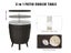 Outdoor Bar Table Cooler Ice Bucket Outdoor Storage Box Black Carousel 4