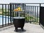Outdoor Bar Table Cooler Ice Bucket Outdoor Storage Box Black Carousel 6