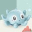 Light Up Octopus Sprinkler Baby Bath Toy Fountain Water Toy-Blue Carousel 4