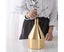 Ceramic Vase Elegant Design Tall Electroplate Gold Color Modern Simplicity Fl Carousel 2