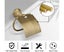 WSECOMM Antique Toilet Paper Holder,Brushed Brass Toilet Paper Holder Wall Mo Carousel 5