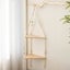 NNEOBA Boho Wood Hanging Shelf - Stylish Home Decor Shelves on Wall Carousel 3
