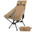 NNEOBA Portable High-Back Camping Chair Khaki Carousel 1