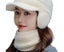 1 Set Women Hat Neck Warmer Peaked Faux Rabbit Fur Pompom Earflaps Ear Protec Carousel 2