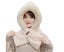 2 in 1 Ear Protection Cross Wrap Loose Anti-static Scarf Hat Women Thickened Carousel 1