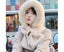 2 in 1 Ear Protection Cross Wrap Loose Anti-static Scarf Hat Women Thickened Carousel 7