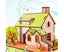 Kids Children Mini Cabin House Sky Wheel Model 3D Jigsaw Puzzle Game DIY Toy- Carousel 4
