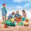 Kids Beach Sand Toys Set Sandpit Wagon Cart Outdoor Carousel 3