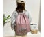 Travel Drawstring Bag Backpack Deep Pink Carousel 2
