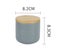 Stacked Ceramic Salt Pepper Container with Wooden Lid, Salt Box for Counterto Carousel 2