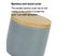 Stacked Ceramic Salt Pepper Container with Wooden Lid, Salt Box for Counterto Carousel 3