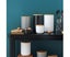 Stacked Ceramic Salt Pepper Container with Wooden Lid, Salt Box for Counterto Carousel 5
