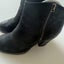 Diana Ferrari Black ZipAnkle Heeled Boots Size 37 Carousel 1