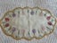 A gorgeous hand embroidered vintage Linen DRESSER CLOTH - hand crocheted edging Carousel 1
