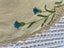 A gorgeous hand embroidered vintage Linen DRESSER CLOTH - hand crocheted edging Carousel 2