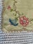 A gorgeous hand embroidered vintage Linen DRESSER CLOTH - hand crocheted edging Carousel 2