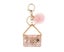 Fashion for Rhinestone Crystal Handbag Keychain Plush Mink Ball Keyring Bag P Carousel 9