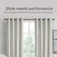 Sherwood Home Orlando Blockout Eyelet Curtain Pair Mist 180x223cm Carousel 2