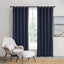 Sherwood Home Orlando Blockout Multi Header Curtain Pair Navy 140x223cm Carousel 1