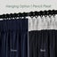 Sherwood Home Orlando Blockout Multi Header Curtain Pair Navy 140x223cm Carousel 6