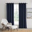 Sherwood Home Orlando Blockout Eyelet Curtain Pair Navy 140x223cm Carousel 1