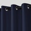 Sherwood Home Orlando Blockout Eyelet Curtain Pair Navy 140x223cm Carousel 7