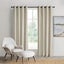 Sherwood Home Orlando Blockout Eyelet Curtain Pair Sand 140x223cm Carousel 1
