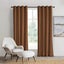 Sherwood Home Orlando Blockout Eyelet Curtain Pair Rust 225x223cm Carousel 1