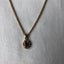 Vintage Dark Red Crystal Stone Pendant Necklace Carousel 1