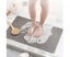 Anti-Slip Shower Loofah Bathroom Bath Mat Carpet Water Drains - Grey Carousel 2