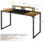 55-inch Large Computer Desk with Movable Monitor Stands Home Office Desk Carousel 2