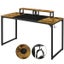 55-inch Large Computer Desk with Movable Monitor Stands Home Office Desk Carousel 5