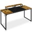 55-inch Large Computer Desk with Movable Monitor Stands Home Office Desk Carousel 6