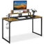 55-inch Large Computer Desk with Movable Monitor Stands Home Office Desk Carousel 8